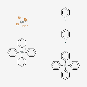 molecular formula C60H50Br4Sb2Sn B15438298 benzene;tetraphenylstibanium;tin(4+);tetrabromide CAS No. 73728-14-0