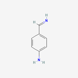 molecular formula C7H8N2 B15438320 4-(Iminomethyl)aniline CAS No. 79677-95-5