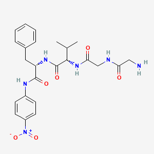 molecular formula C24H30N6O6 B15438340 Glycylglycyl-L-valyl-N-(4-nitrophenyl)-L-phenylalaninamide CAS No. 74589-13-2