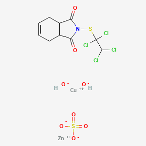 molecular formula C10H11Cl4CuNO8S2Zn B15438482 Zincofol CAS No. 75045-72-6