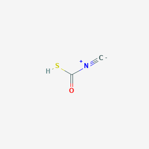 molecular formula C2HNOS B15438487 Carbonisocyanidothioic S-acid CAS No. 73973-61-2