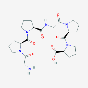 molecular formula C24H36N6O7 B15438571 Glycyl-L-prolyl-L-prolylglycyl-L-prolyl-L-proline CAS No. 79679-74-6