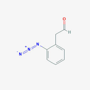 molecular formula C8H7N3O B15438600 Benzeneacetaldehyde, 2-azido- CAS No. 78480-05-4