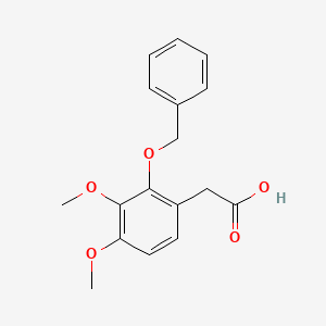 molecular formula C17H18O5 B15438642 Benzeneacetic acid, 3,4-dimethoxy-2-(phenylmethoxy)- CAS No. 79659-43-1