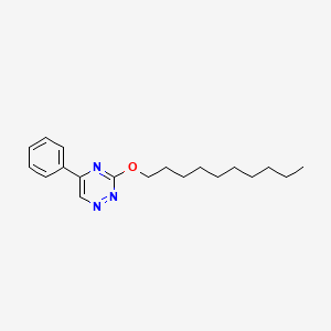 molecular formula C19H27N3O B15438740 as-Triazine, 3-(decyloxy)-5-phenyl- CAS No. 74417-08-6