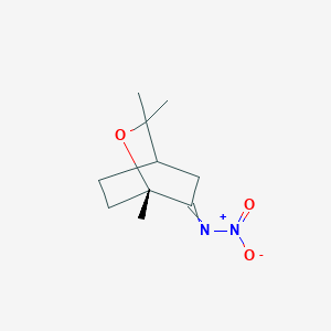 molecular formula C10H16N2O3 B15438753 N-[(1S)-1,3,3-Trimethyl-2-oxabicyclo[2.2.2]octan-6-ylidene]nitramide CAS No. 72995-85-8