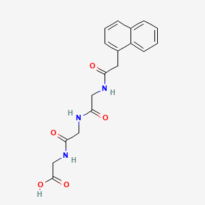 molecular formula C18H19N3O5 B15438765 1-Naphthylacetylglycylglycylglycine CAS No. 75491-17-7