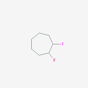 molecular formula C7H12FI B15438961 1-Fluoro-2-iodocycloheptane CAS No. 77517-69-2
