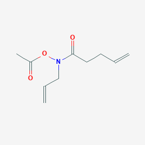 molecular formula C10H15NO3 B15438966 N-(Acetyloxy)-N-(prop-2-en-1-yl)pent-4-enamide CAS No. 77413-79-7