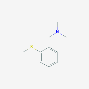 molecular formula C10H15NS B15438986 N,N-Dimethyl-1-[2-(methylsulfanyl)phenyl]methanamine CAS No. 74484-52-9
