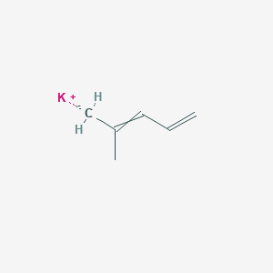 molecular formula C6H9K B15438991 potassium;4-methanidylpenta-1,3-diene CAS No. 74205-99-5