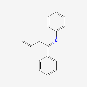 molecular formula C16H15N B15439030 (1E)-N,1-Diphenylbut-3-en-1-imine CAS No. 77202-38-1