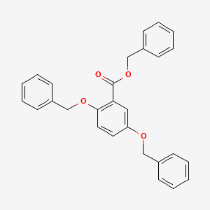 molecular formula C28H24O4 B15439130 Benzyl 2,5-bis(benzyloxy)benzoate CAS No. 78283-37-1