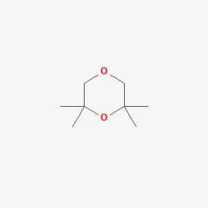 molecular formula C8H16O2 B15439443 2,2,6,6-Tetramethyl-1,4-dioxane CAS No. 77428-53-6