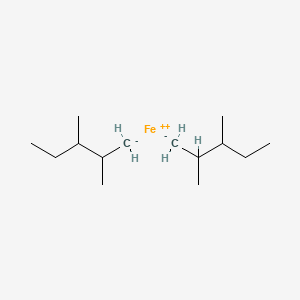 molecular formula C14H30Fe B15439467 Iron(2+);2-methanidyl-3-methylpentane CAS No. 74910-64-8