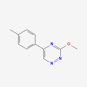 molecular formula C11H11N3O B15439486 as-Triazine, 3-methoxy-5-(p-tolyl)- CAS No. 74417-02-0
