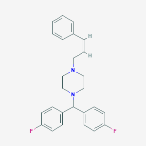 molecular formula C26H26F2N2 B154396 1-[Bis(4-fluorophenyl)methyl]-4-[(Z)-3-phenyl-2-propenyl]piperazine CAS No. 693765-11-6