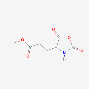 molecular formula C7H9NO5 B154397 (S)-Methyl 3-(2,5-dioxooxazolidin-4-yl)propanoate CAS No. 1663-47-4