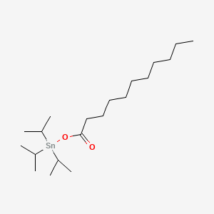 molecular formula C20H42O2Sn B15439703 Stannane, triisopropyl(undecanoyloxy)- CAS No. 73928-00-4