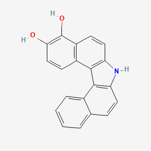 molecular formula C20H13NO2 B15439806 7H-Dibenzo(c,g)carbazole-3,4-diol CAS No. 78448-11-0