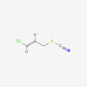 molecular formula C4H4ClNS B15439871 Thiocyanic acid, 3-chloroallyl ester CAS No. 76855-01-1