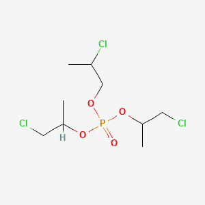 molecular formula C9H18Cl3O4P B15439885 Bis(2-chloro-1-methylethyl) 2-chloropropyl phosphate CAS No. 76025-08-6