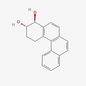 molecular formula C18H16O2 B15439946 trans-1,2,3,4-Tetrahydrobenzo(c)phenanthrene-3,4-diol CAS No. 75410-88-7