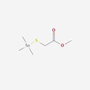 molecular formula C6H14O2SSn B15439971 Methyl [(trimethylstannyl)sulfanyl]acetate CAS No. 76310-90-2