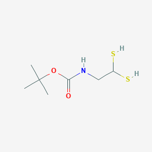 molecular formula C7H15NO2S2 B15440005 tert-Butyl [2,2-bis(sulfanyl)ethyl]carbamate CAS No. 76400-80-1