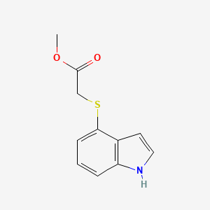 molecular formula C11H11NO2S B15440021 Methyl [(1H-indol-4-yl)sulfanyl]acetate CAS No. 73363-65-2