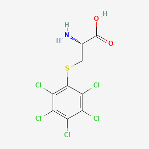 molecular formula C9H6Cl5NO2S B15440053 S-(Pentachlorophenyl)-L-cysteine CAS No. 75005-80-0