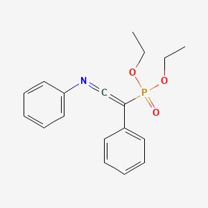 molecular formula C18H20NO3P B15440077 Diethyl [1-phenyl-2-(phenylimino)ethenyl]phosphonate CAS No. 73392-28-6