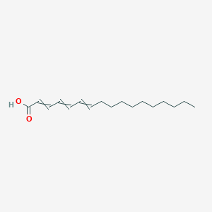 molecular formula C17H28O2 B15440097 Heptadeca-2,4,6-trienoic acid CAS No. 73985-29-2