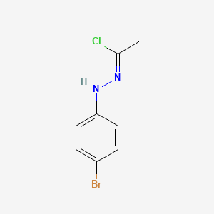 molecular formula C8H8BrClN2 B15440171 Acetyl chloride 4-bromophenylhydrazone CAS No. 74305-91-2