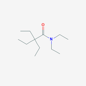 molecular formula C12H25NO B15440223 N,N,2,2-Tetraethylbutanamide CAS No. 78986-72-8