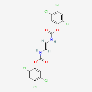 molecular formula C16H8Cl6N2O4 B15440258 Bis(2,4,6-trichlorophenyl)vinylenedicarbamate CAS No. 73622-88-5