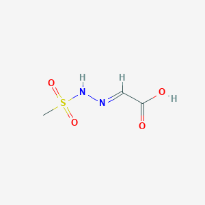 molecular formula C3H6N2O4S B15440296 Acetic acid, [(methylsulfonyl)hydrazono]- CAS No. 75968-31-9