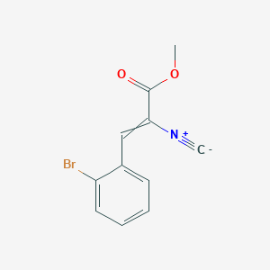 molecular formula C11H8BrNO2 B15440302 Methyl 3-(2-bromophenyl)-2-isocyanoprop-2-enoate CAS No. 76202-94-3