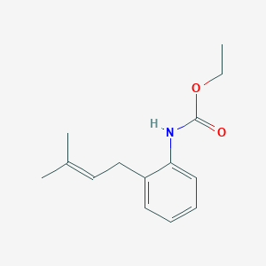 molecular formula C14H19NO2 B15440319 Ethyl [2-(3-methylbut-2-en-1-yl)phenyl]carbamate CAS No. 72844-93-0