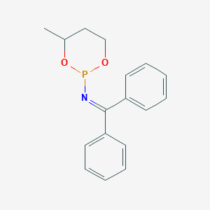 molecular formula C17H18NO2P B15440329 N-(4-Methyl-1,3,2-dioxaphosphinan-2-yl)-1,1-diphenylmethanimine CAS No. 77428-89-8