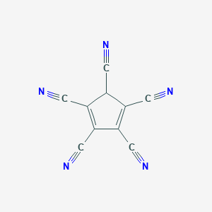 molecular formula C10HN5 B15440601 Cyclopenta-1,3-diene-1,2,3,4,5-pentacarbonitrile CAS No. 69239-40-3