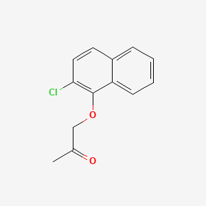 molecular formula C13H11ClO2 B15440670 2-Propanone, 1-(2-chloro-1-naphthyloxy)- CAS No. 73826-07-0