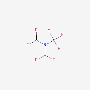 molecular formula C3H2F7N B15440704 Bis(difluoromethyl)(trifluoromethyl)amine CAS No. 73551-02-7