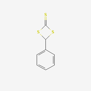 molecular formula C8H6S3 B15440724 4-Phenyl-1,3-dithietane-2-thione CAS No. 67535-31-3