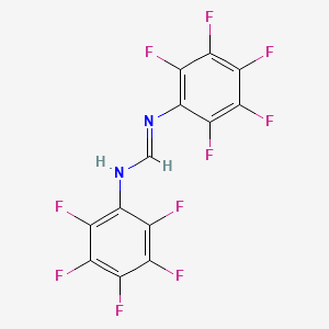 molecular formula C13H2F10N2 B15440823 N,N'-Bis(pentafluorophenyl)methanimidamide CAS No. 68090-77-7