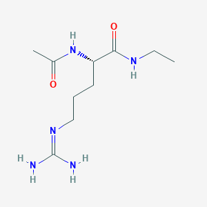 molecular formula C10H21N5O2 B15440825 Nalpha-Acetylarginine-ethylamide CAS No. 69976-90-5