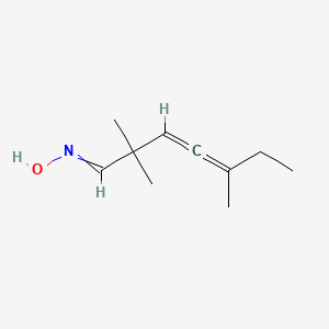 molecular formula C10H17NO B15440850 N-(2,2,5-Trimethylhepta-3,4-dien-1-ylidene)hydroxylamine CAS No. 71800-26-5