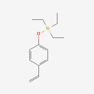 molecular formula C14H22OSi B15440935 (4-Ethenylphenoxy)(triethyl)silane CAS No. 72756-77-5
