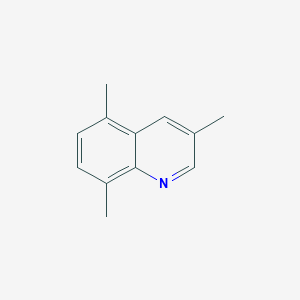 molecular formula C12H13N B15440959 3,5,8-Trimethylquinoline CAS No. 72359-40-1