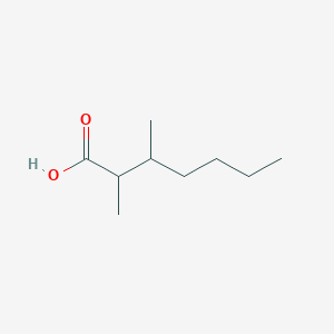 molecular formula C9H18O2 B15440966 Heptanoic acid, 2,3-dimethyl- CAS No. 67061-25-0